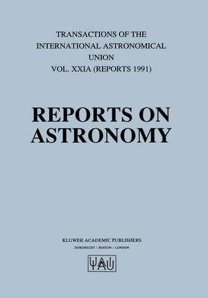 Reports on Astronomy de Derek McNally