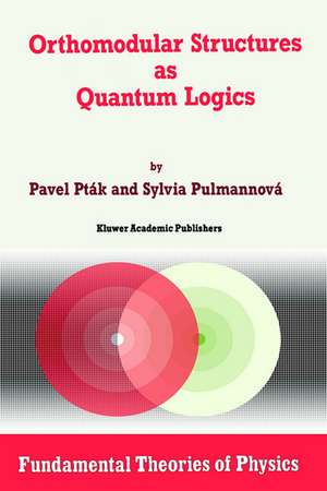 Orthomodular Structures as Quantum Logics: Intrinsic Properties, State Space and Probabilistic Topics de Pavel Pták