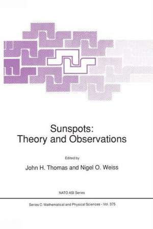 Sunspots: Theory and Observations de J. H. Thomas