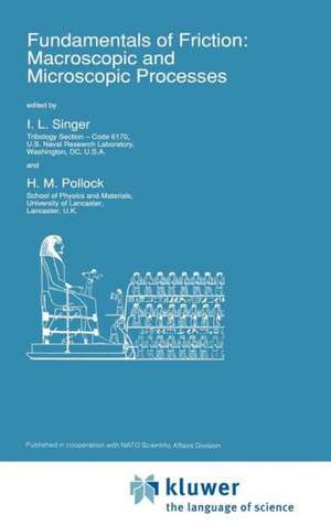 Fundamentals of Friction: Macroscopic and Microscopic Processes de I. L. Singer