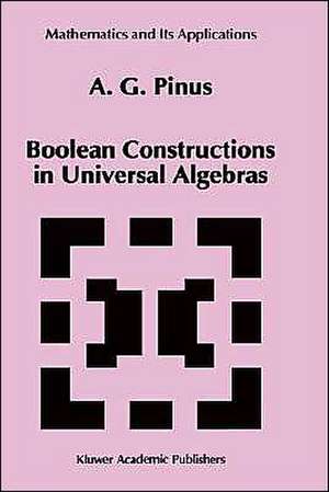 Boolean Constructions in Universal Algebras de A.G. Pinus