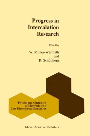 Progress in Intercalation Research de W. Müller-Warmuth