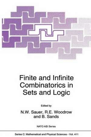 Finite and Infinite Combinatorics in Sets and Logic de Norbert W Sauer