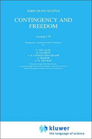 Contingency and Freedom: Lectura I 39 de Anthonie Vos Jaczn.