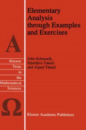 Elementary Analysis through Examples and Exercises de John Schmeelk