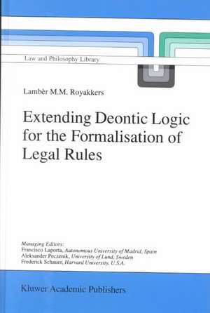 Extending Deontic Logic for the Formalisation of Legal Rules de L.L. Royakkers