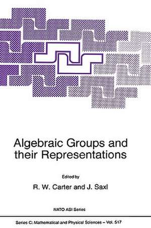 Algebraic Groups and their Representations de R.W. Carter