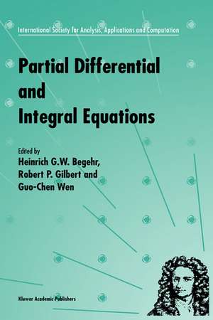 Partial Differential and Integral Equations de Heinrich Begehr