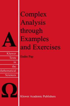 Complex Analysis through Examples and Exercises de E. Pap