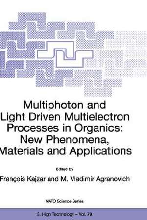 Multiphoton and Light Driven Multielectron Processes in Organics: New Phenomena, Materials and Applications: Proceedings of the NATO Advanced Research Workshop on Multiphoton and Light Driven Multielectron Processes in Organics: New Phenomena, Materials and Applications Menton, France 26–31 August 1999 de F. Kajzar