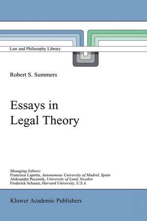 Essays in Legal Theory de Robert Summers