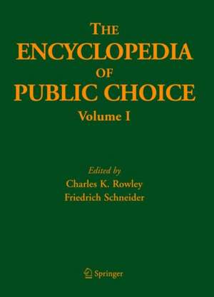 The Encyclopedia of Public Choice de Charles Rowley