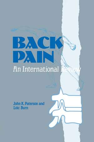 Back Pain: An International Review de J.K. Paterson