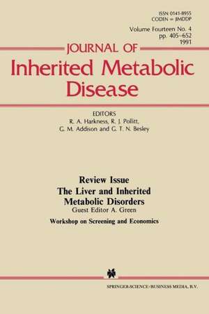 Journal of Inherited Metabolic Disease de A. Green