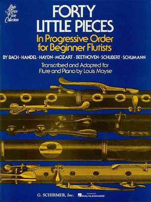 Forty (40) Little Pieces: For Flute & Piano de Louis Moyse