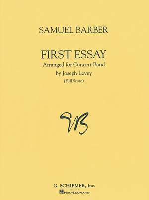 First Essay: Full Score de Barber Samuel