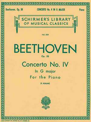 Concerto No. 4 in G, Op. 58: National Federation of Music Clubs 2014-2016 Selection Piano Duet de Ludwig van Beethoven