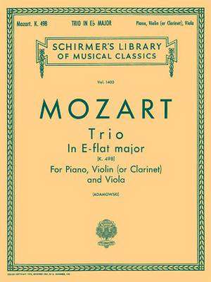 Trio No. 7 in E Flat, K.498: Score and Parts de Amadeus Mozart Wolfgang