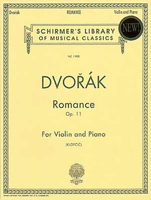 Romance, Op. 11: Violin and Piano de Dvork Antonn