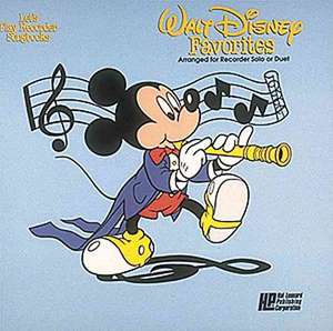 Walt Disney Favorites: Hal Leonard Recorder Songbook Series de Ludwig van Beethoven