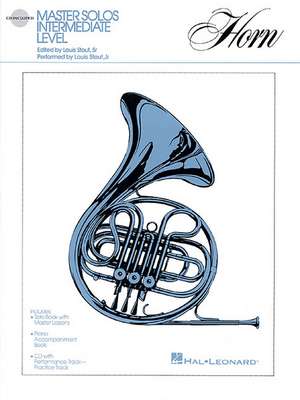 Master Solos Intermediate Level - French Horn: Book/Online Audio de Linda Rutherford