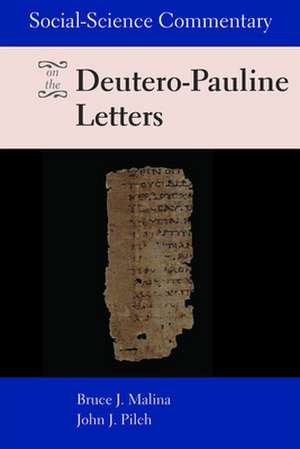 Social-Science Commentary on the Deutero-Pauline Letters de Bruce J. Malina