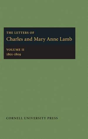 The Letters of Charles and Mary Anne Lamb – 1801–1809 de Jr. Lamb