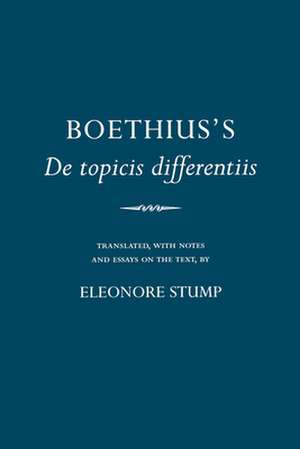 Boethius`s "De topicis differentiis" de Boethius Boethius