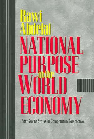 National Purpose in the World Economy – Post–Soviet States in Comparative Perspective de Rawi Abdelal