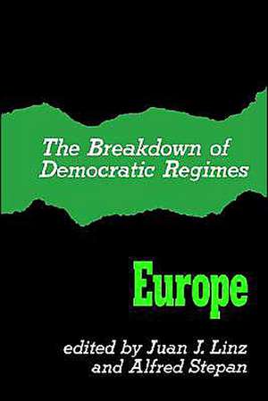 The Breakdown of Democratic Regimes – Europe de Linz