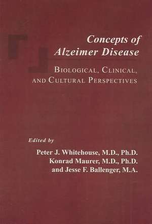 Concepts of Alzheimer Disease de Whitehouse