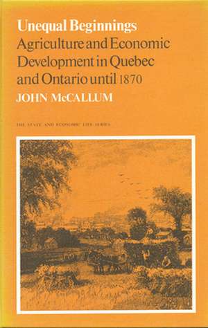 Unequal Beginnings de John McCallum