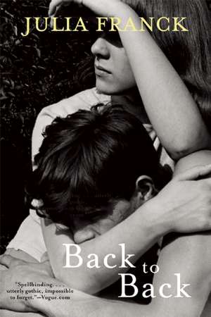 Back to Back de Julia Franck