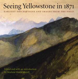 Seeing Yellowstone in 1871: Earliest Descriptions and Images from the Field de Marlene Deahl Merrill