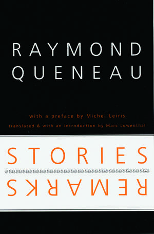 Stories and Remarks de Raymond Queneau