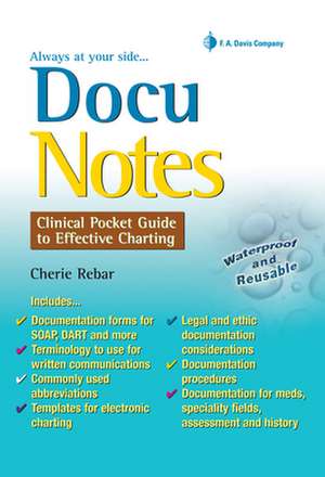 DocuNotes de Cherie (Former DirectorDivision of Nursing & Chair Rebar