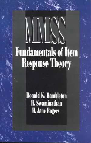 Fundamentals of Item Response Theory de Ronald K. Hambleton