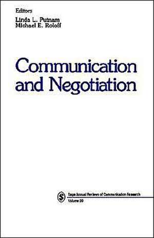 Communication and Negotiation de Linda L. Putnam