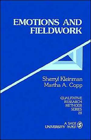 Emotions and Fieldwork de Sherryl Kleinman