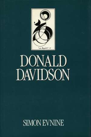 Donald Davidson de Simon Evnine