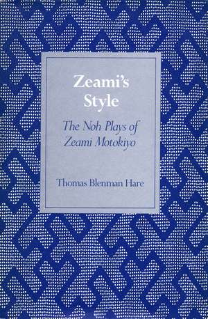 Zeamiâ (Tm)S Style de Thomas Blenman Hare