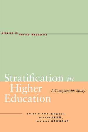 Stratification in Higher Education: A Comparative Study de Yossi Shavit