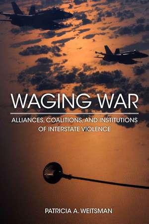 Waging War: Alliances, Coalitions, and Institutions of Interstate Violence de Patricia Weitsman