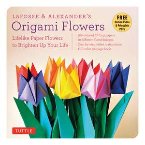 LaFosse & Alexander's Origami Flowers Kit: Lifelike Paper Flowers to Brighten Up Your Life (Origami Book, 180 Origami Papers, 20 Projects, Instructional Videos) de Michael G. LaFosse