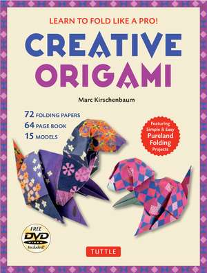 Creative Origami Kit: Learn to Fold Like a Pro!: Instructional DVD, 64-Page Origami Book, 72 Origami Papers: Original Easy Origami for Kids or Adults de Marc Kirschenbaum