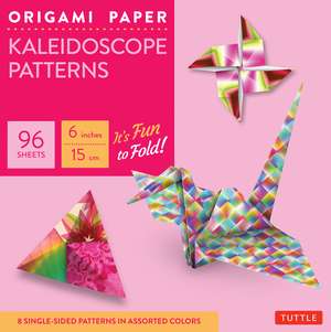 Origami Paper - Kaleidoscope Patterns - 6" - 96 Sheets: Tuttle Origami Paper: Origami Sheets Printed with 8 Different Patterns: Instructions for 7 Projects Included de Tuttle Studio