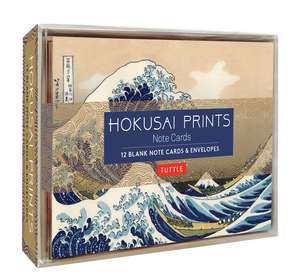 Hokusai Prints Note Cards: 12 Blank Note Cards & Envelopes (6 x 4 inch cards in a box) de Tuttle Studio