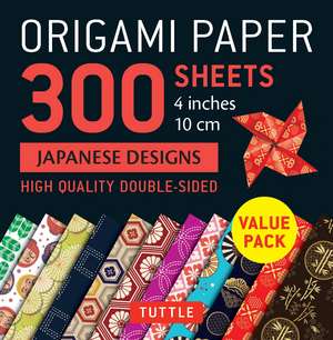 Origami Paper 300 sheets Japanese Designs 4" (10 cm): Tuttle Origami Paper: Double-Sided Origami Sheets Printed with 12 Different Designs de Tuttle Studio