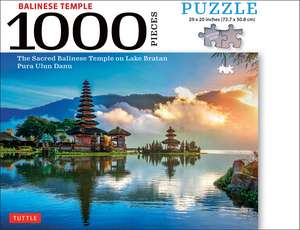 Balinese Temple - 1000 Piece Jigsaw Puzzle: The Sacred Balinese Temple on Lake Bratan, Pura Ulun Danu (Finished Size 29 in. X 20 in.) de Tuttle Studio