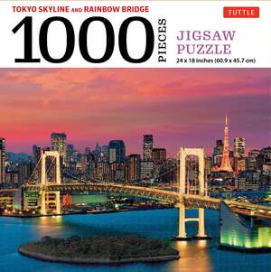 Tokyo Skyline and Rainbow Bridge - 1000 Piece Jigsaw Puzzle: The Rainbow Bridge and Tokyo Tower (Finished Size 24 in X 18 in) de Tuttle Studio